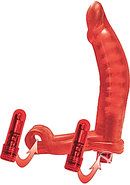 Double Penetrator Ultimate Cock Ring With Vibrating Dildo...
