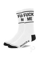 Prowler Red Fuck Me Socks - White/black
